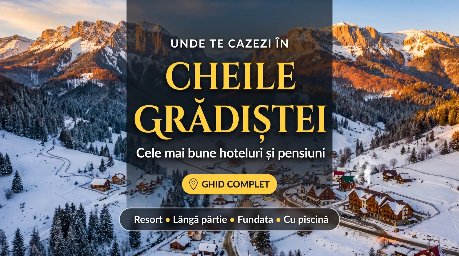 Unde te cazezi în Cheile Grădiștei