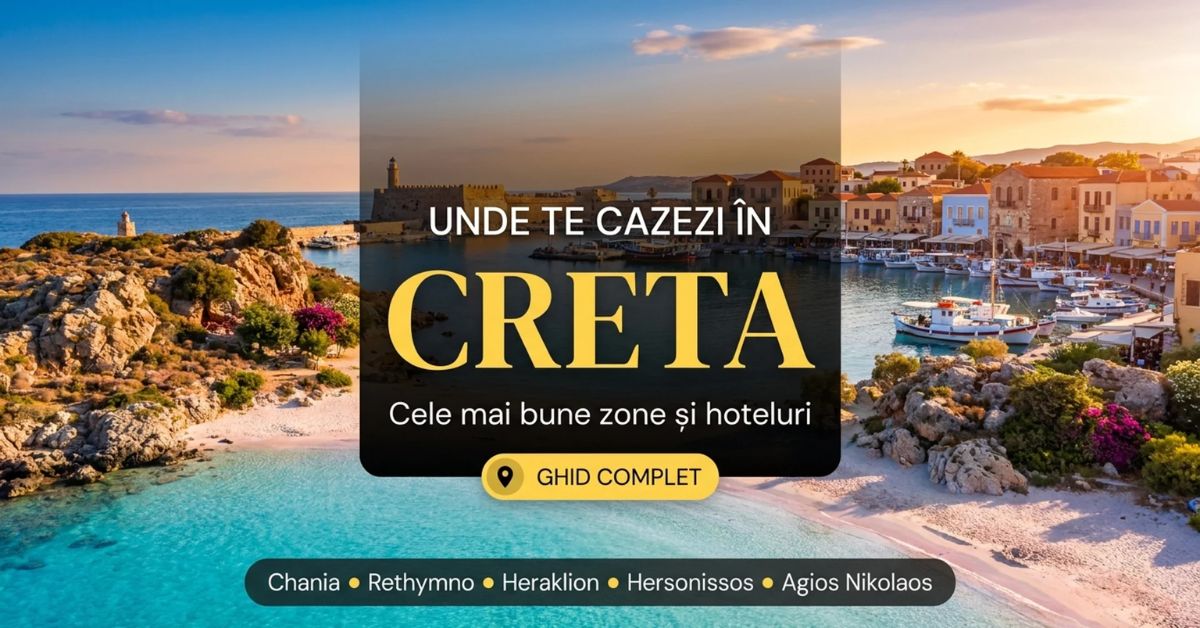 Unde te cazezi în Creta