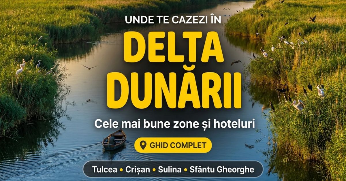 Unde te cazezi în Delta Dunării
